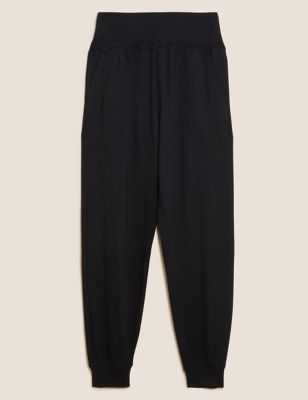 M&S Goodmove Womens Modal Rich Cuffed Relaxed Yoga Joggers