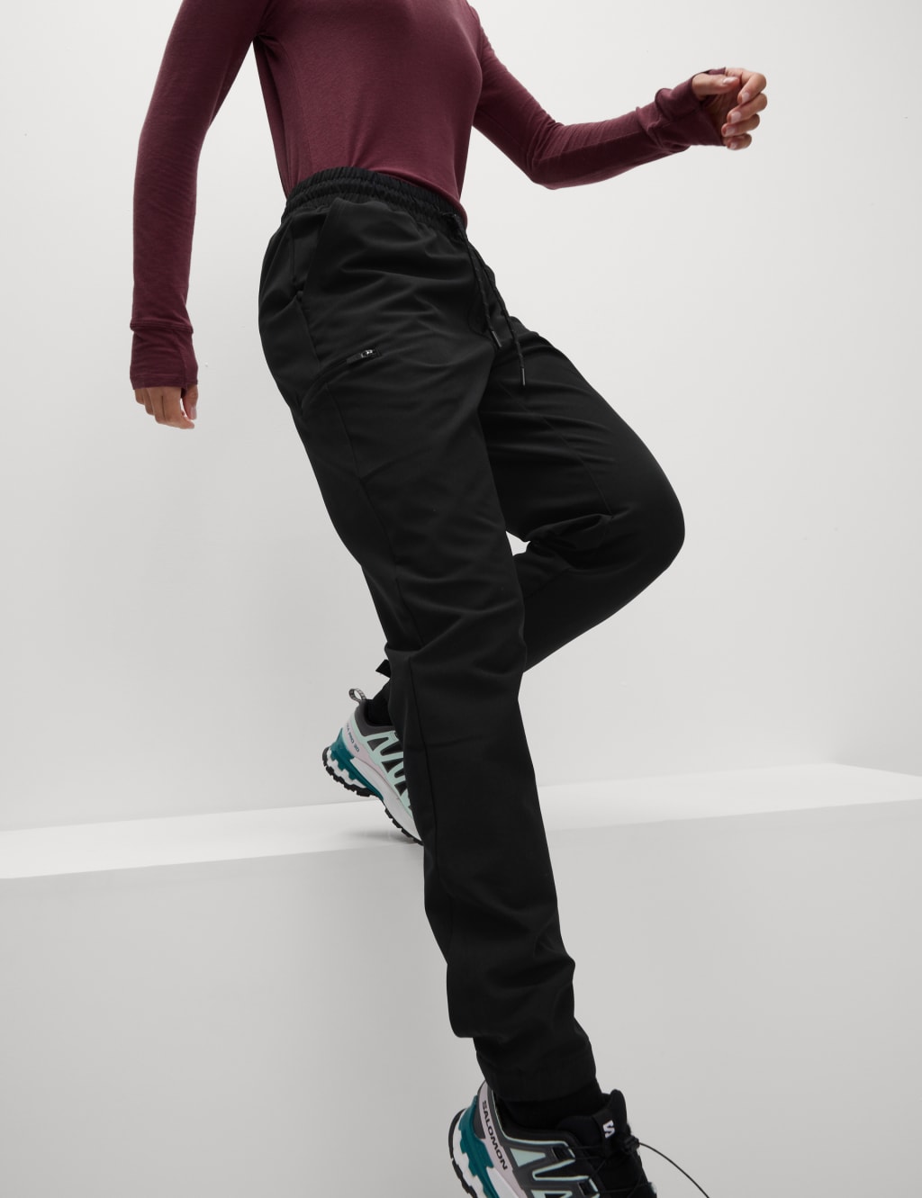 Cotton Rich Drawstring Slim Fit Joggers