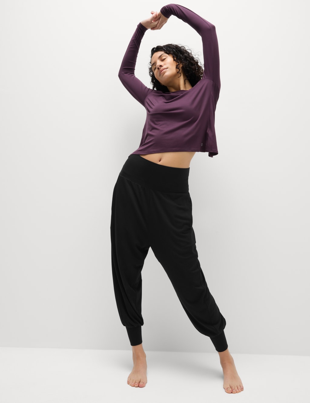 High Waisted Hareem Yoga Joggers image 4