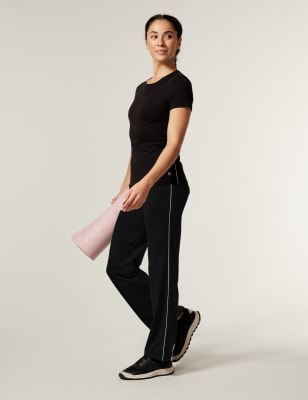 Side stripe clearance track pants womens