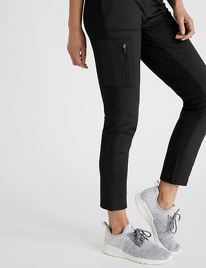 Utility High Waisted Walking Trousers