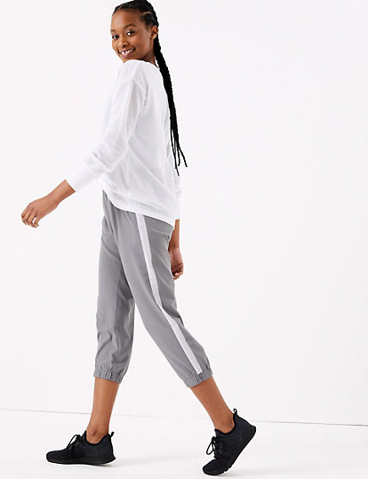 Woven Cropped Joggers