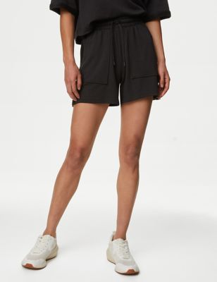 

Womens Goodmove Relaxed High Waisted Shorts - Black, Black