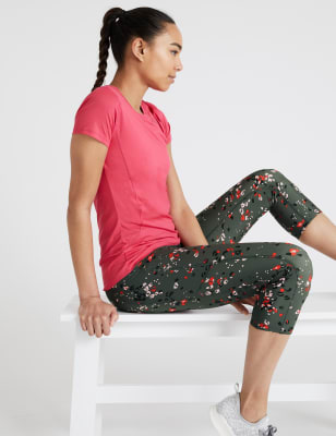 Go Move Printed Cropped Gym Leggings, Goodmove