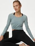 Go Balance-yogalegging met tailleband in wikkelstijl