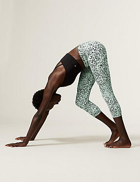 Go Balance Printed Cropped Yoga Leggings