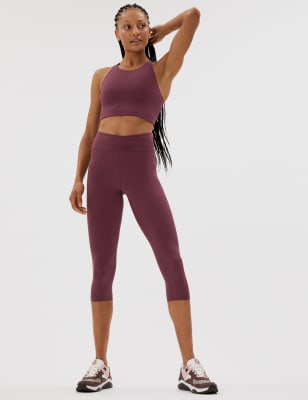 

Womens GOODMOVE Go Balance - Yoga-Leggings in 3/4-Länge - Dark Mulberry, Dark Mulberry
