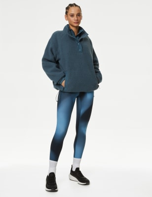

Womens Goodmove Bequeme Fleece-Jacke mit Stehkragen aus Teddyfutter - Dark Airforce, Dark Airforce
