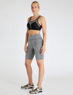 Wo Short de sport à motif jaspé - Grey Marl