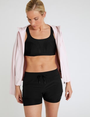 

Womens GOODMOVE Layered Running Shorts - Black, Black