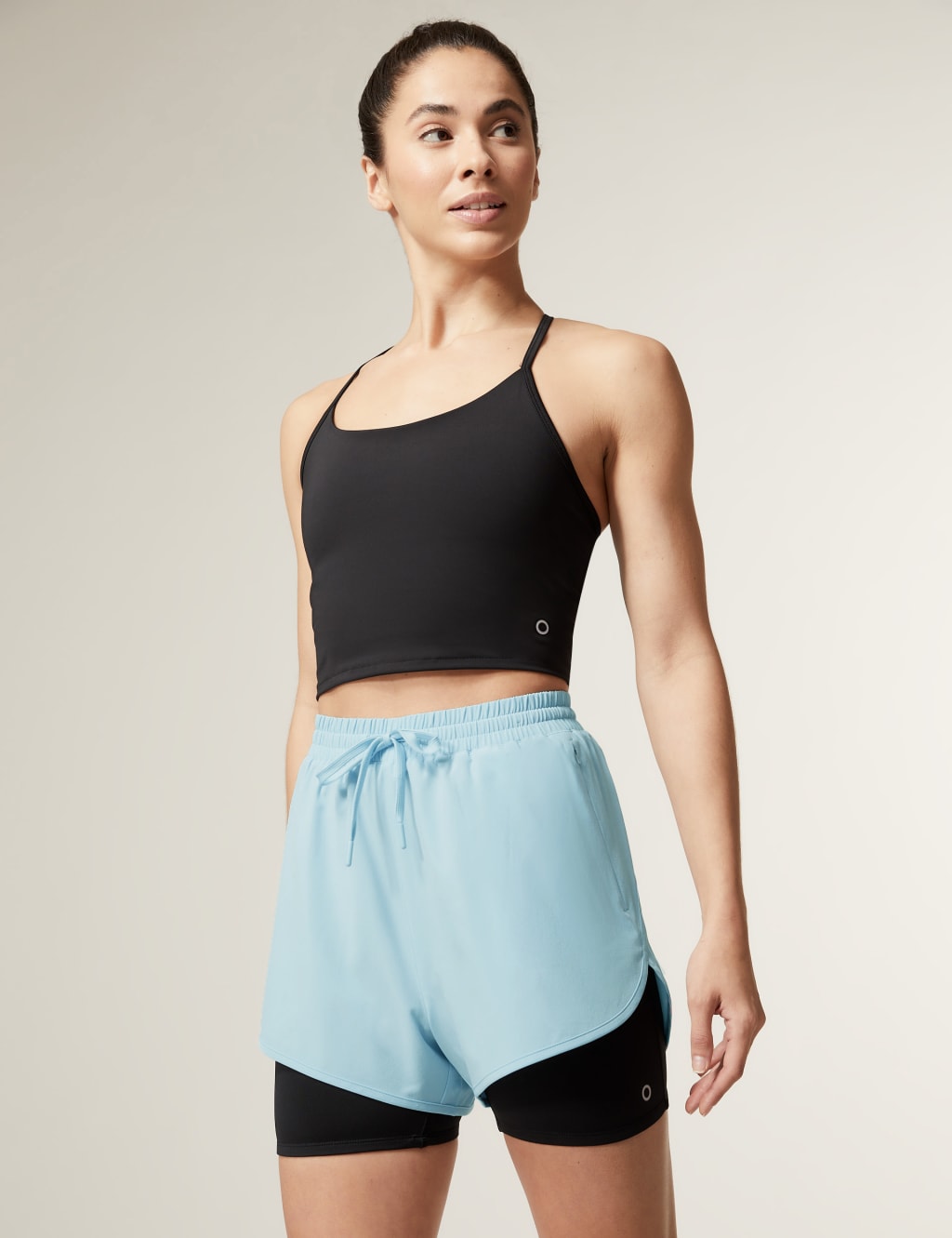 Woven Layered Gym Shorts image 2