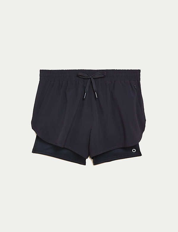 Woven Layered Gym Shorts - JE