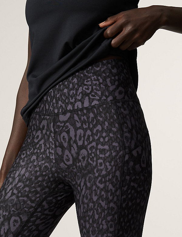 Go Move Printed Cropped Gym Leggings - BE