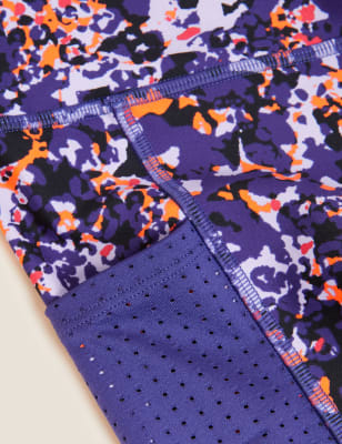 

Womens GOODMOVE Go Train Printed Gym Leggings - Lilac Mix, Lilac Mix