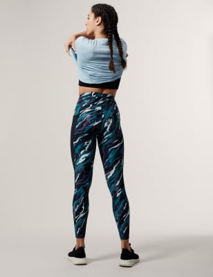 

Womens GOODMOVE Go Train - Gemusterte Sportleggings - Dark Kingfisher, Dark Kingfisher