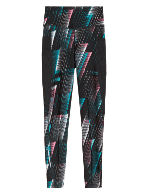 

GOODMOVE Go Train - Leggings estampados para gimnasioWomens - Black Mix, Black Mix