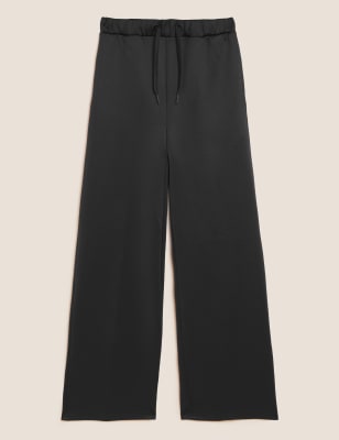 

Womens GOODMOVE Scuba High Waisted Straight Leg Joggers - Black, Black