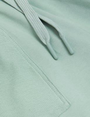 

Womens GOODMOVE Cotton Rich High Waisted Shorts - Soft Green, Soft Green