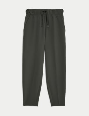 

GOODMOVE Pantalón tapered al tobillo de cintura altaWomens - Dark Olive, Dark Olive