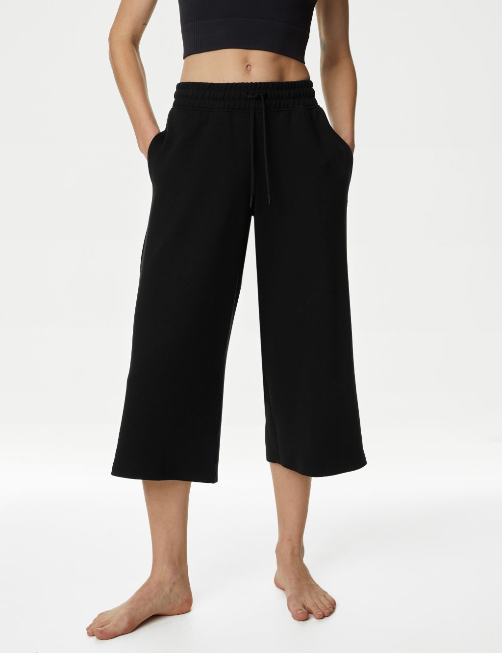 High Waisted Wide Leg Culottes image 4
