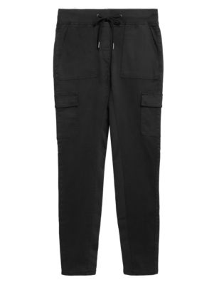 M&S Goodmove Womens Cotton Rich Utility Skinny Trousers