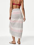 Pure Cotton Striped Beach Cover Up Sarong