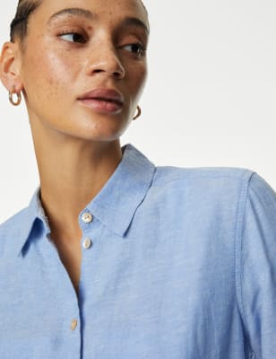 Linen Rich Collared Shirt