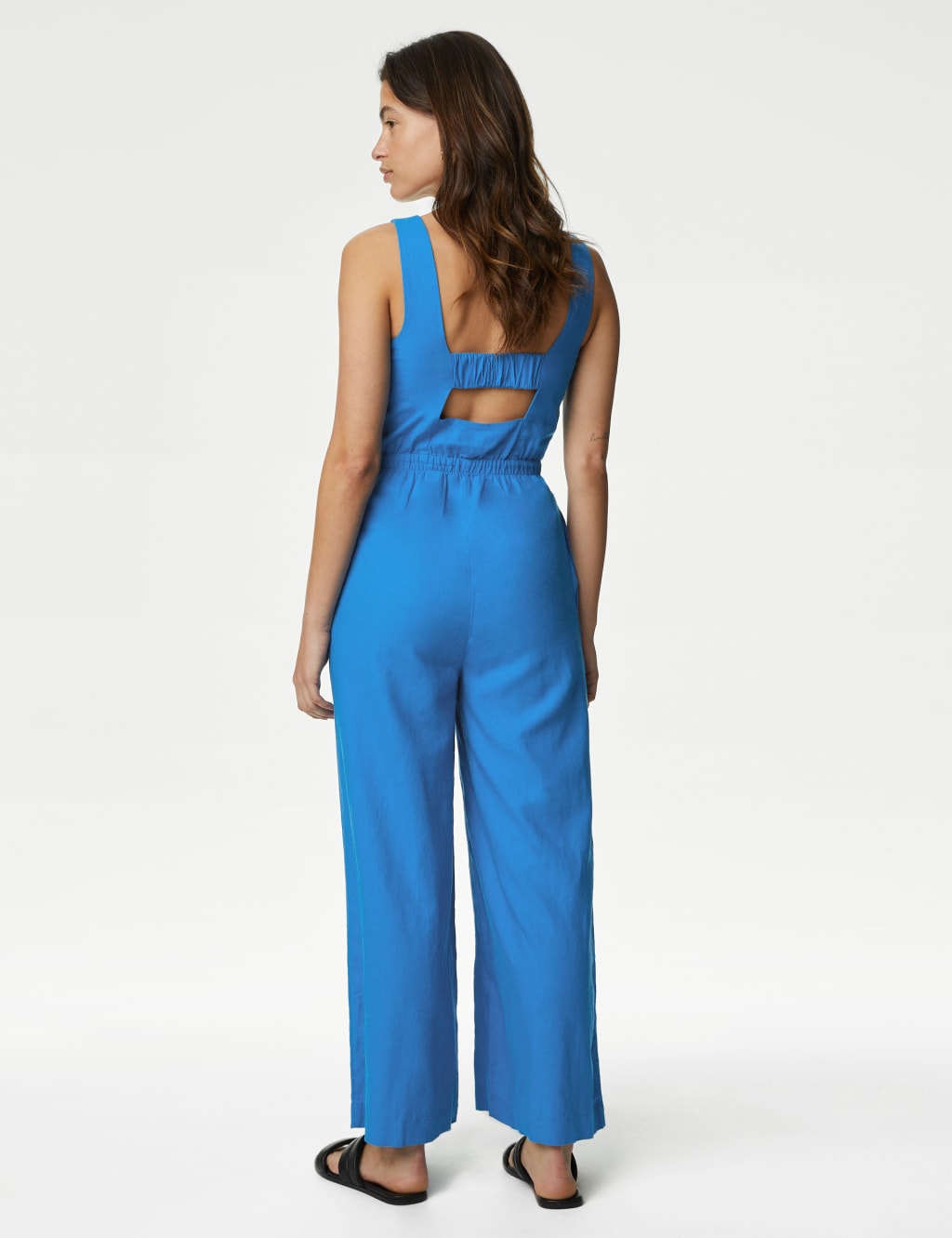 Linen Rich Sleeveless Jumpsuit image 5