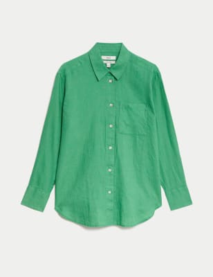 marks and spencer green blouse