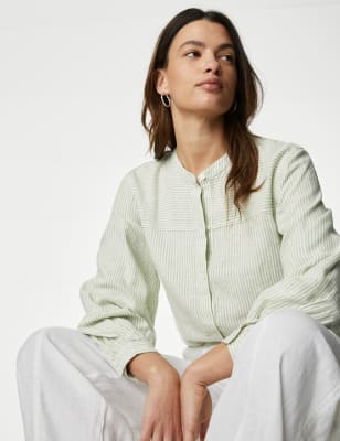 m&s linen shirt womens