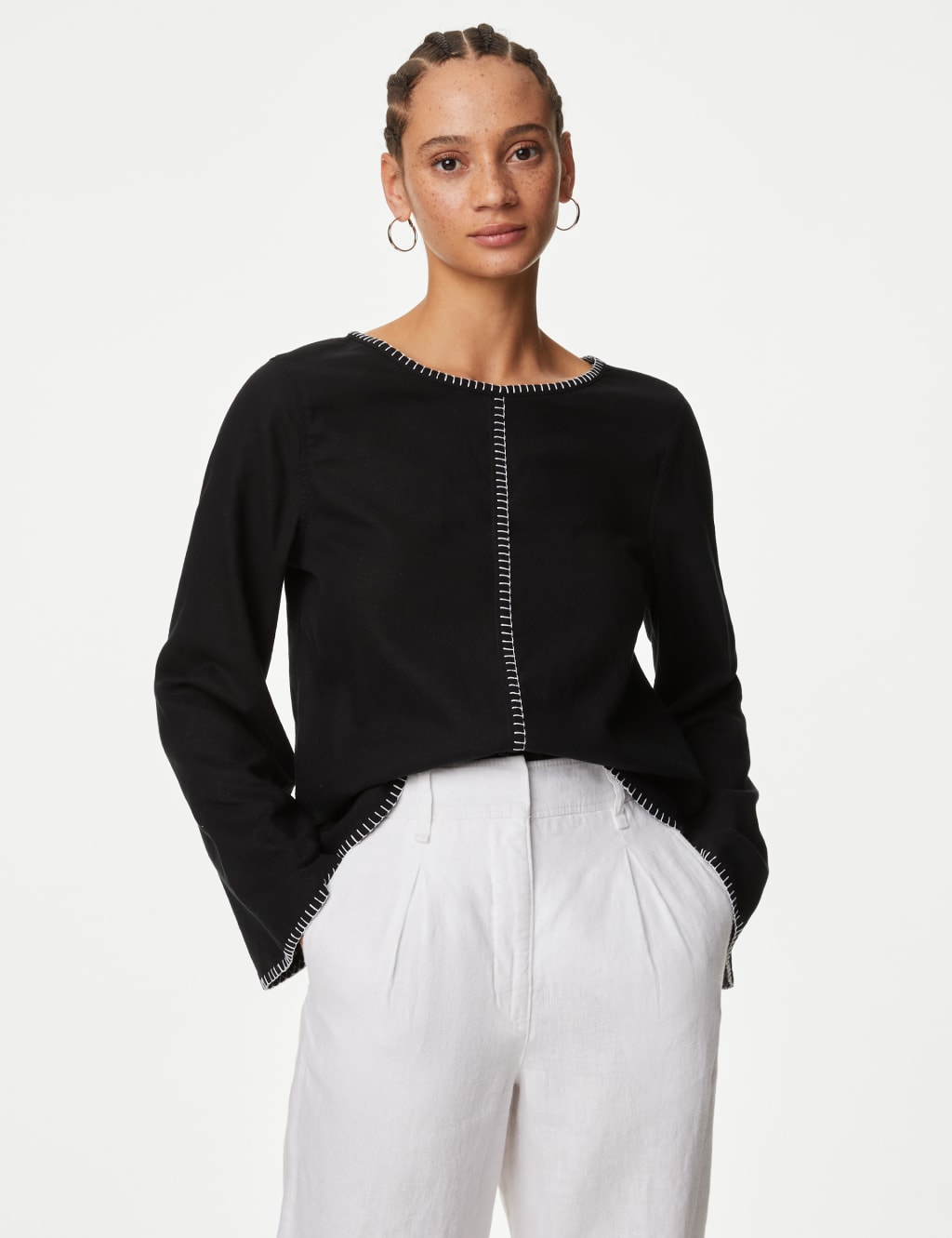 Black Tops for Women M S