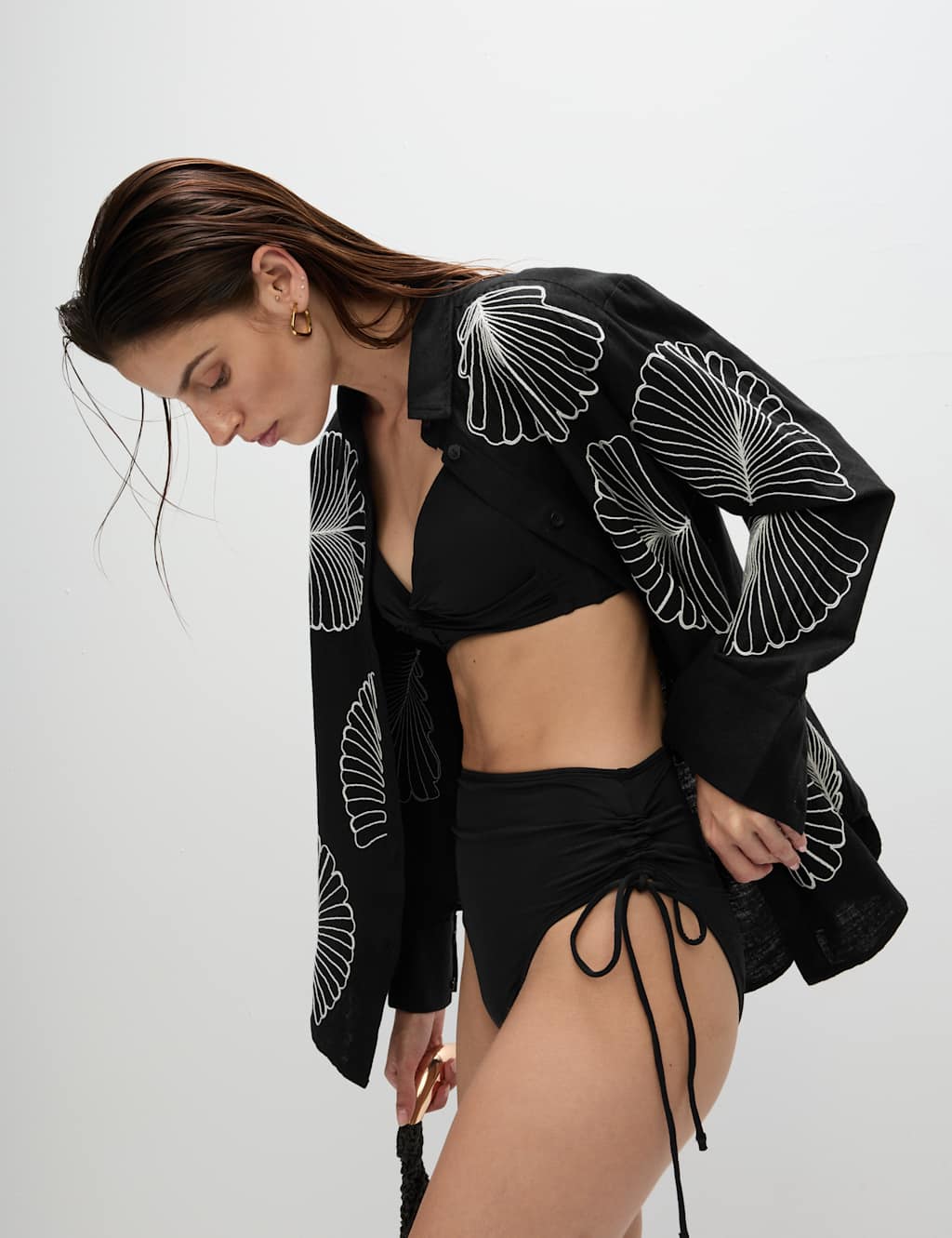 Tummy control high waisted swimsuit bottoms plus size deals