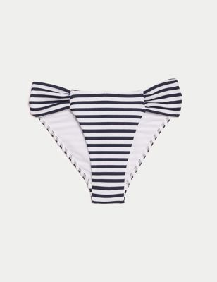 Marks & Spencer Tummy Control Printed Bikini Bottoms T529894WBLUE Mix_(2XL)  : : Clothing & Accessories