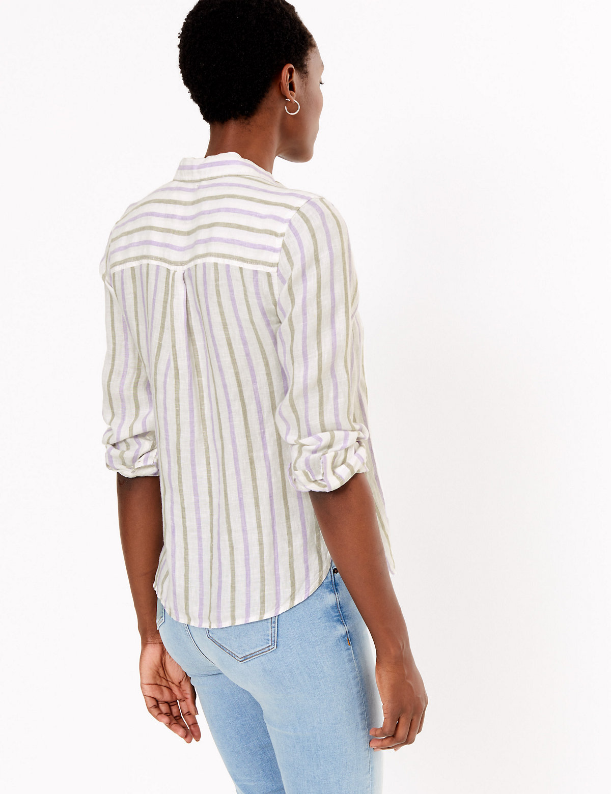 Pure Linen Striped Shirt