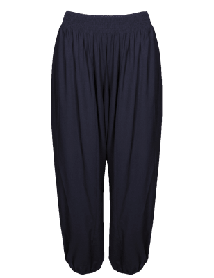 Smocked Waist Harem Trousers | M&S Collection | M&S