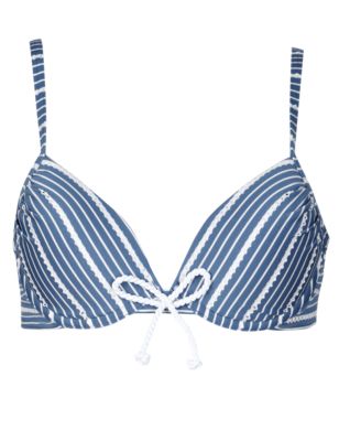 Striped Underwired Bikini Top | M&S Collection | M&S