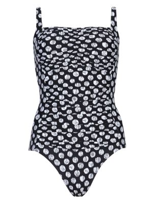 Post Surgery Secret Slimming™ Plunge Spotted Swimsuit | M&S Collection ...