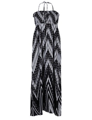 Chevron Print Bandeau Maxi Dress | M&S Collection | M&S