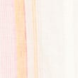 Pure Linen Striped Round Neck Top - pinkmix