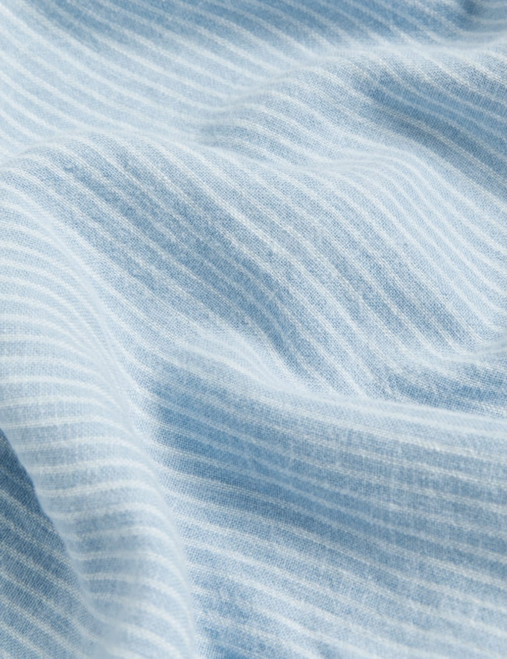 Pure Linen Striped Round Neck Top image 2