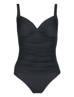 Secret Slimming™ V-Neck Ruched Swimsuit | M&S Collection | M&S