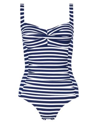 Tummy Control Striped Swimsuit | M&S Collection | M&S