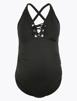 Maillot de bain de grossesse &agrave; lacets