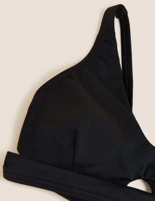 M&S Goodmove Womens Padded Plunge Bikini Top