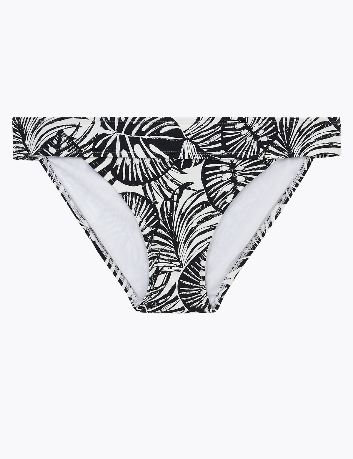 Monochrome Print Tanga Bikini Bottoms