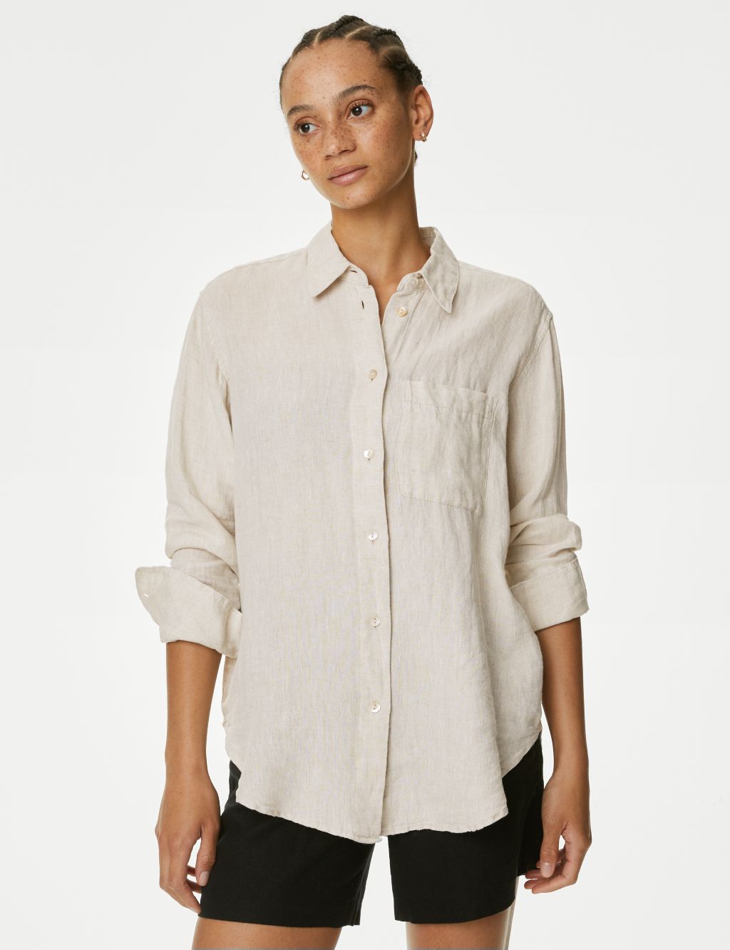 Pure Linen Oversized Shirt image 2
