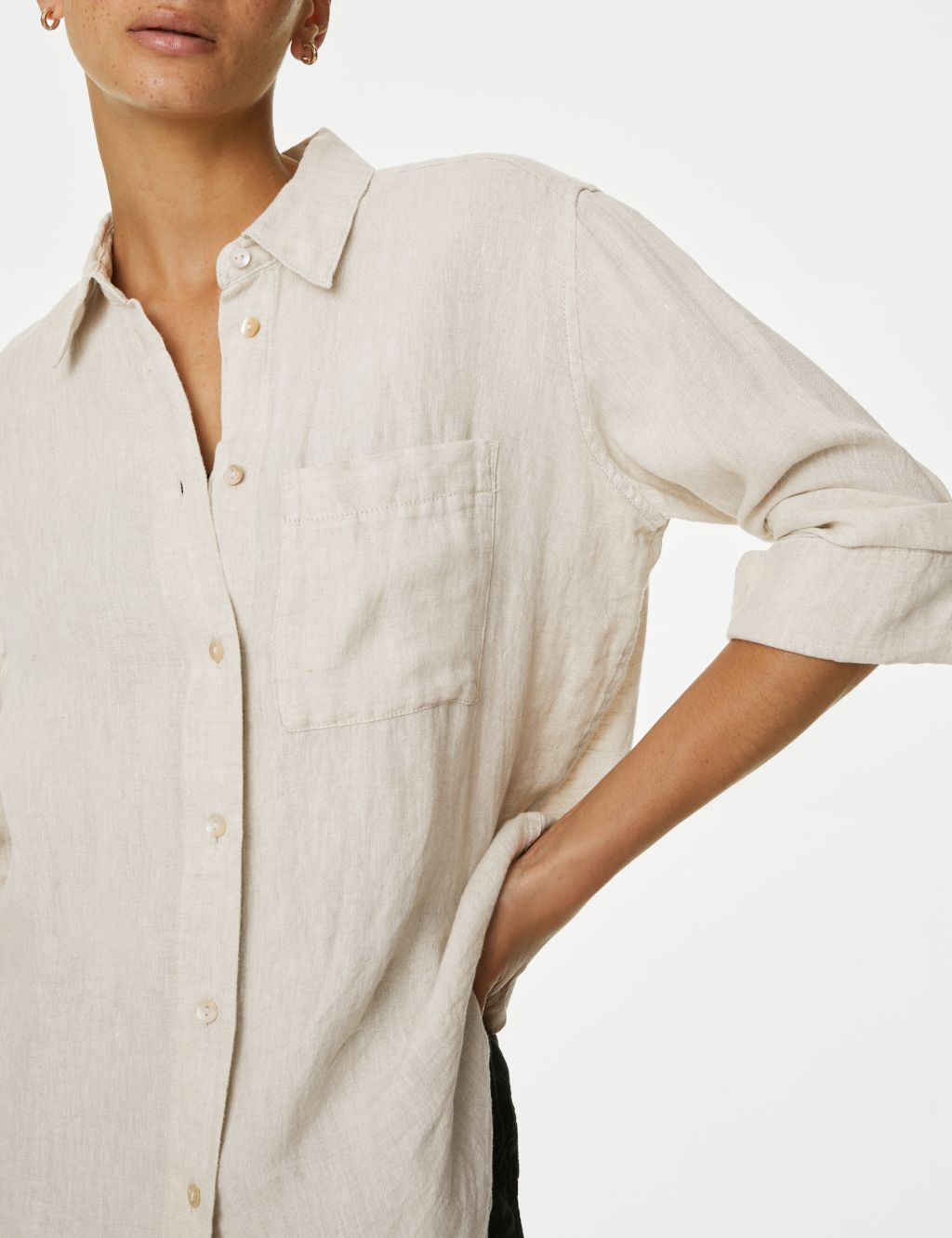 Pure Linen Oversized Shirt image 3