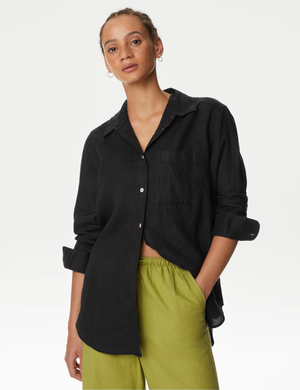 Pure Linen Oversized Shirt image 2