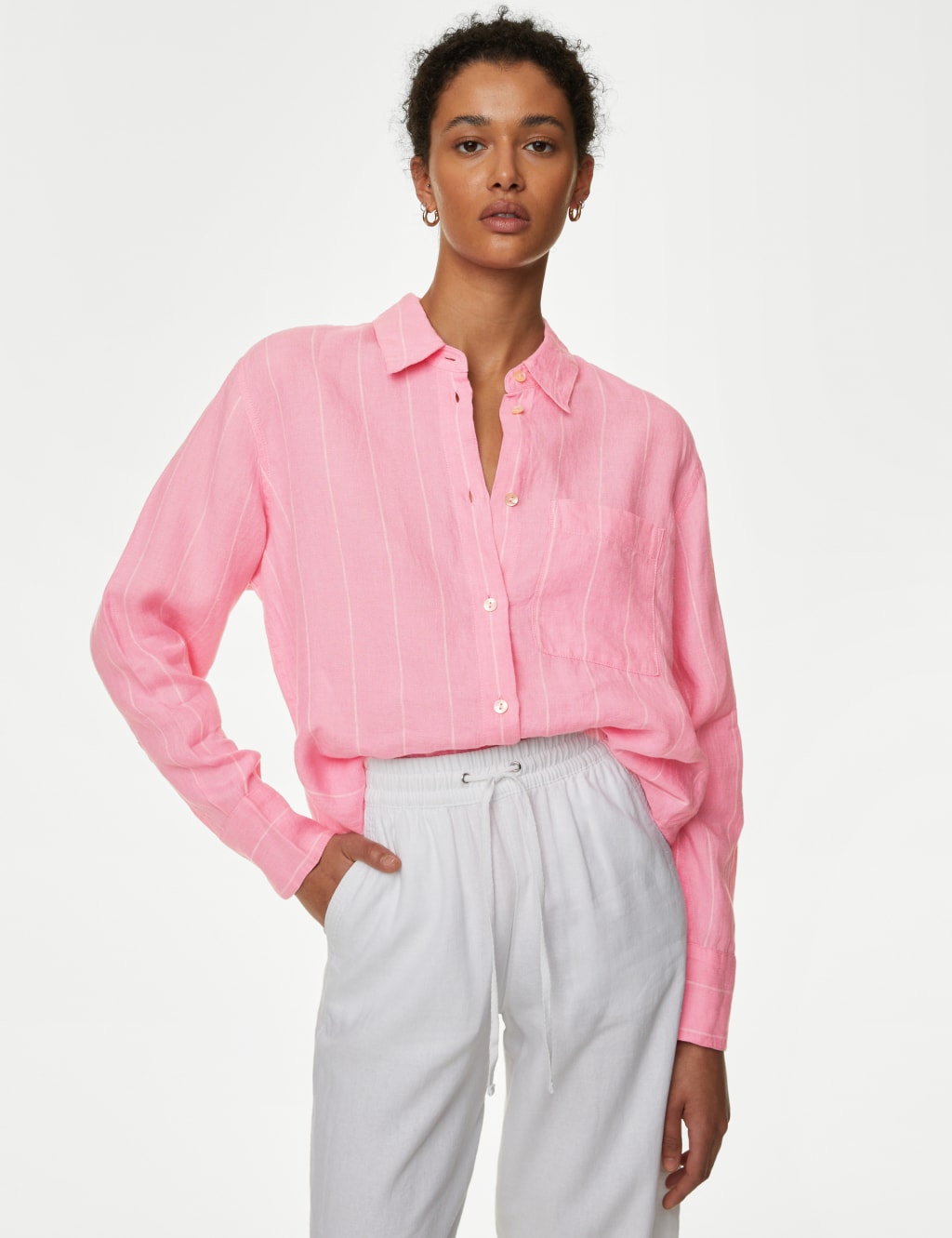 Pure Linen Oversized Shirt image 1
