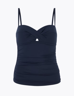 Tummy Control Bandeau Tankini Top